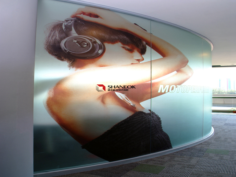 Aluminum Alloy Frame Curved Glass Partition Wall